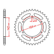 XAM Sprocket Kit HYOSUNG GT650 /GT650R X-Ring Gold 15/44