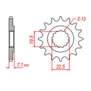 XAM Sprocket Kit Suzuki GN250 HD 15/41