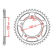 XAM Sprocket Kit Suzuki GSXR750 '06-'10 X-Ring Gold 17/45