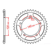 XAM Sprocket Kit Triumph Tiger Sport 1050 '07-'14 X-Ring 18/44