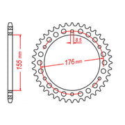 XAM Sprocket Kit Triumph Speed Triple 1050i '05-'11 X-Ring Gold 18/42
