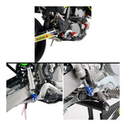 Zeta Rear Brake Clevis- Yamaha Serow 225/250, Tricker - Blue