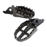 Zeta Aluminium Foot Pegs - Honda CRF250 / CRF450, CRF250L / M / Rally - Black