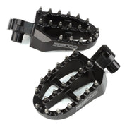 Zeta Aluminium Foot Pegs - Yamaha YZF250 / YZF450, YZ125 / YZ250 - Black