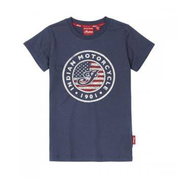 Indian Motorcycle Kids USA Flag Logo Tee