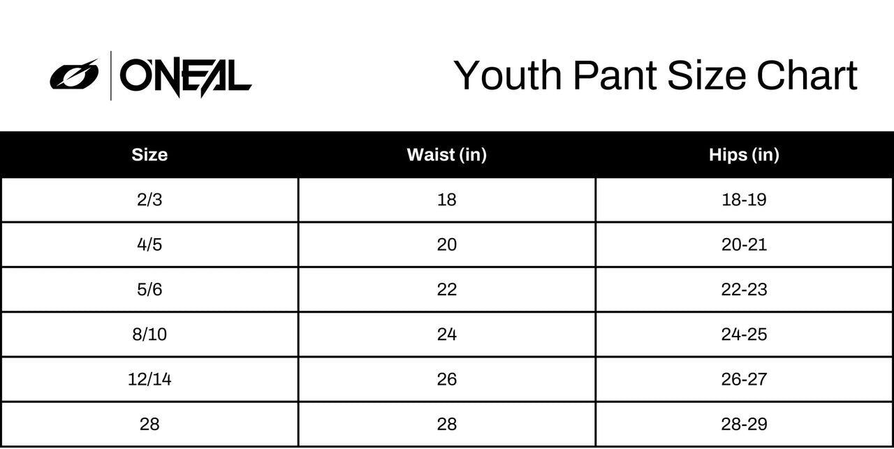 O'Neal Youth Girls Element Pant - Black/Grey/Pink