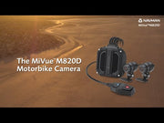 Navman MiVue 820D Motorcycle Dash Cam - Front & Rear Cameras