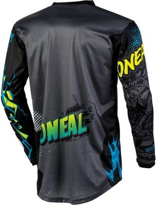 O'Neal Element 'Villain' Jersey Adult - Black/Multi